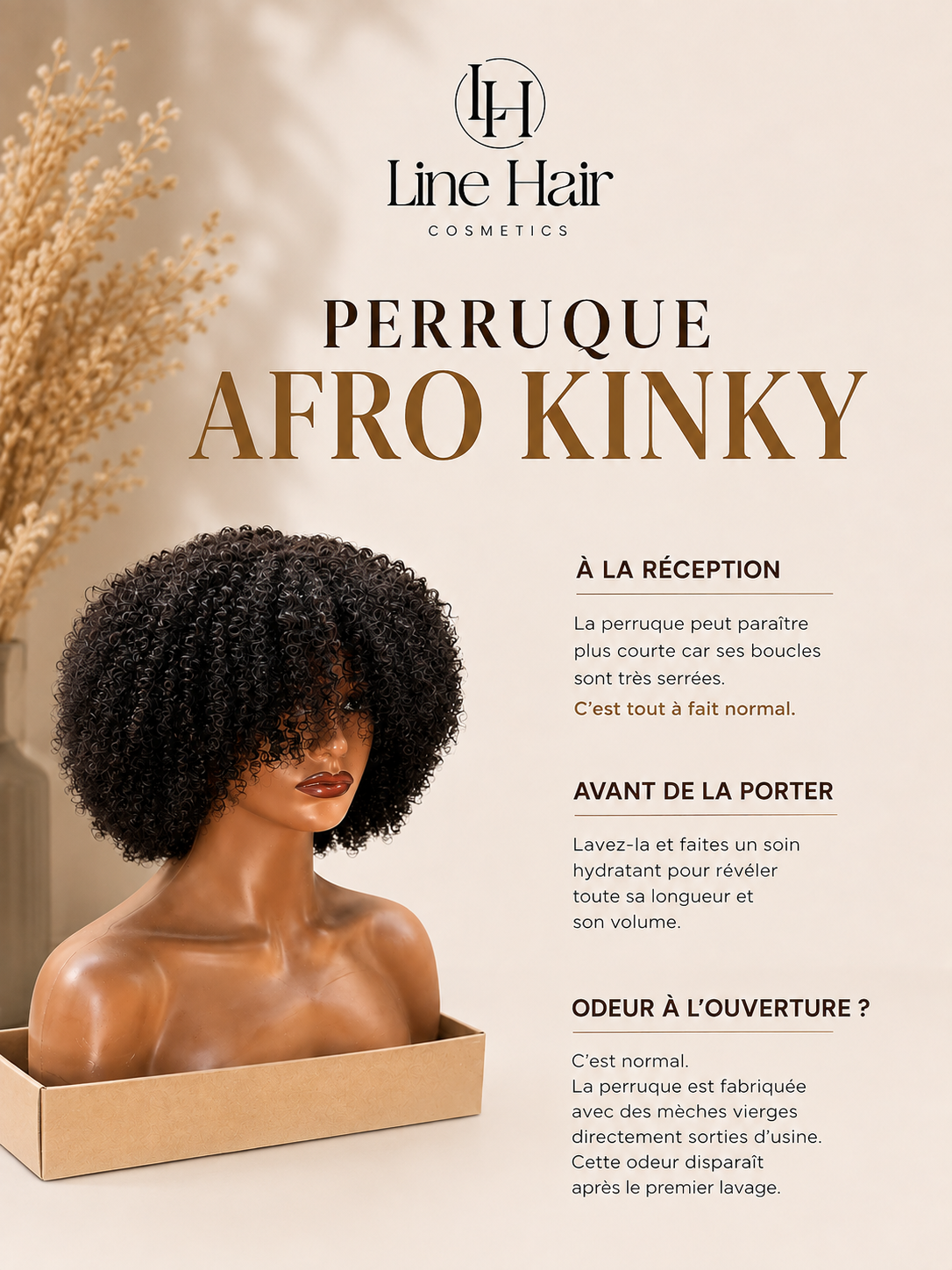 La perruque afro kinky
